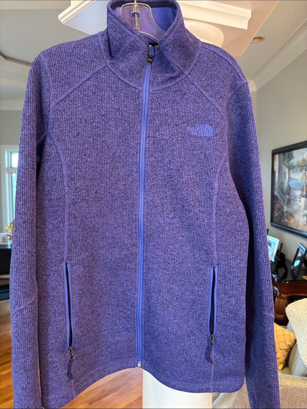 The North Face Women's Purple Full-Zip Fleece Jacket
